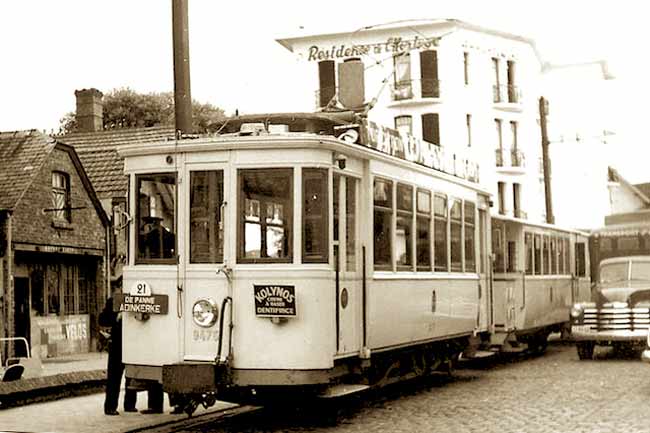 Первый трамвай в Де Панне