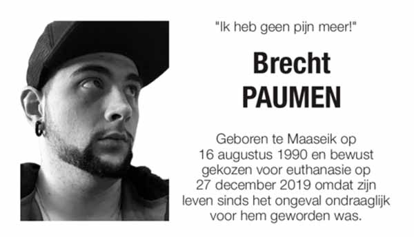 Спустя 11 лет после трагического случая, молодой бельгиец выбирает эвтаназию: "Он мог жить с параличом, но не с одиночеством"