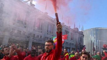 Всеобщая национальная забастовка 9 ноября в Бельгии