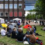 Студенты UvA снова разбили лагерь против связей с Израилем