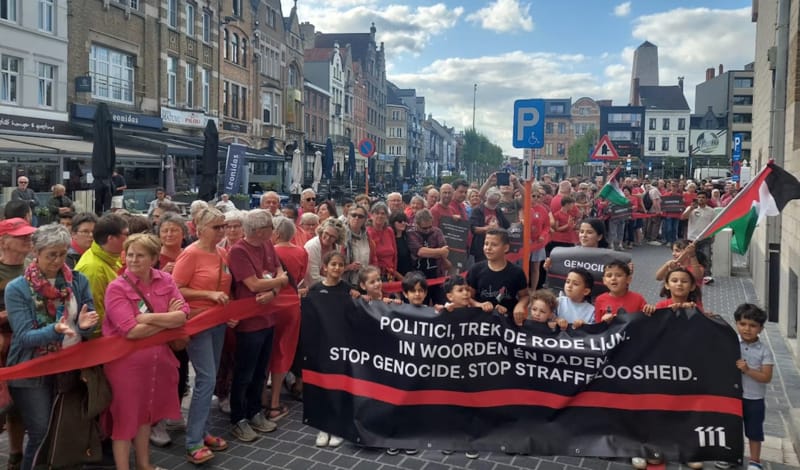 От Брюсселя до Розелара: европейцы объединяются в защиту палестинцев