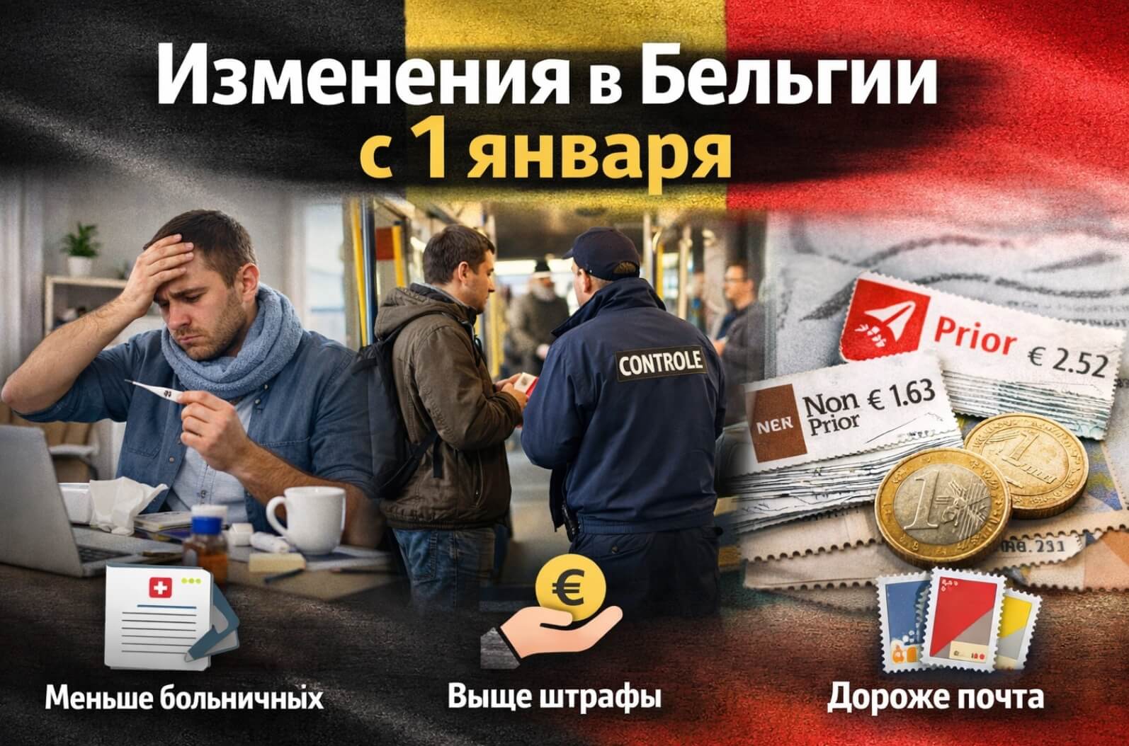 Что меняется в Бельгии с 1 января: ключевые нововведения для жителей страны