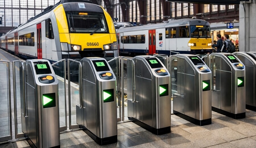 В Бельгии хотят ввести проход к платформам через турникеты